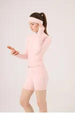 Beli Kıvrımlı Mini Kacie Şort Pembe