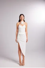 Poena Skirt White