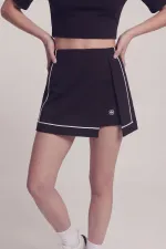 Slit Pocket Mini Brandi Short Skirt Black