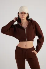 Mixed Sweatshirt Brown