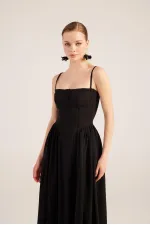 Bridged Elbise Siyah