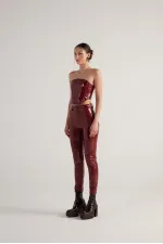 Pantalon Bria bordeaux