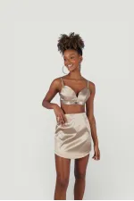 Bustier fantaisie beige