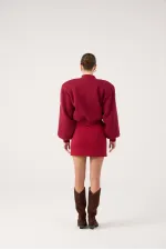 Blouson aviateur Parker bordeaux