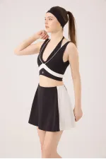 V-Neck Stella Bustier Black