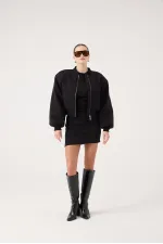 Parker Bomber Ceket Siyah