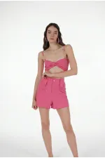 Rise Chain Blouse Pink