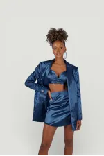 Veste blazer élégante bleu marine