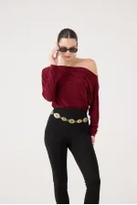 Talia Blouse Burgundy