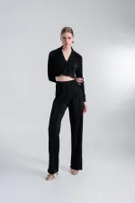 Comfy Crop Shirt Black