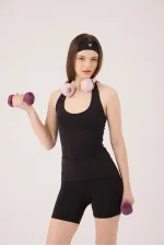 Beli Kıvrımlı Mini Kacie Şort Siyah