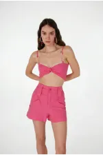 Rise Chain Blouse Pink