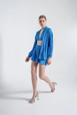 Bustier confortable bleu