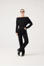 Sagrado Jean Pantolon Siyah