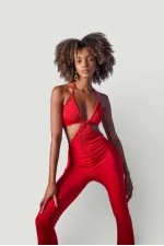 Diana Jumpsuit Red