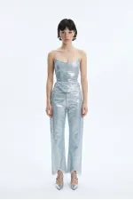 Jeans brillants bleus