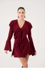 Yolanthe Dress Burgundy