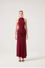 Valentina Dress Burgundy
