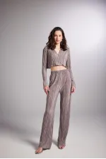 Pantalon confortable en vison