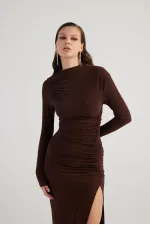 Yasmin Dress Brown
