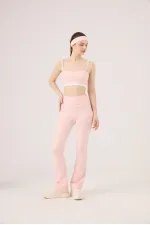 High Waist Flare Fabiola Leggings Pink