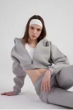 Mixed Sweatshirt Gray