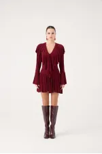 Yolanthe Dress Burgundy