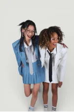 College Deri Etek Mavi