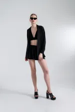 Comfy Oversize Gömlek Siyah