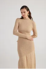 Sally Knit Dress Beige
