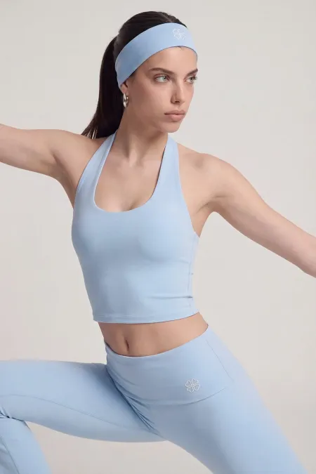 Ellen Halter Neck Bustier Blue