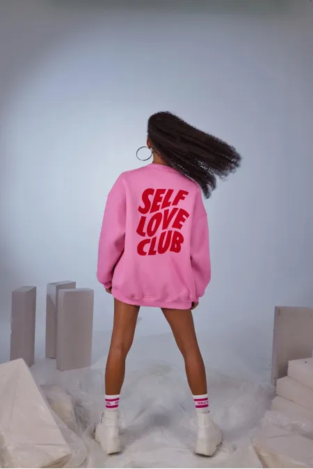 Fluffy Sweatshirt Pembe Fluffy Sweatshirt Pembe