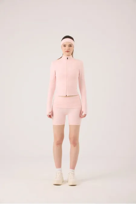 Beli Kıvrımlı Mini Kacie Şort Pembe