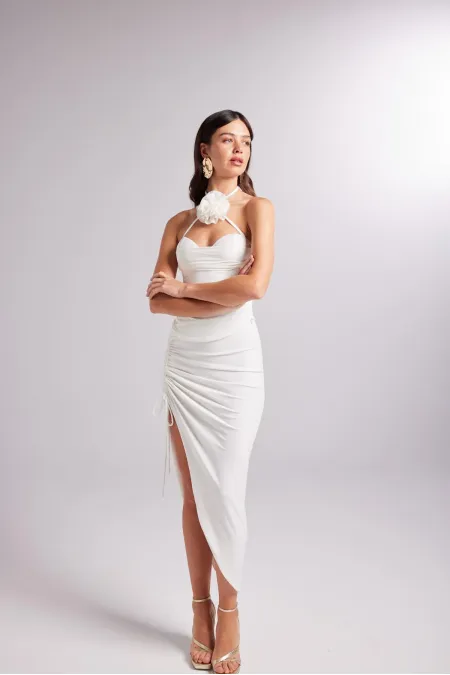 Poena Skirt White