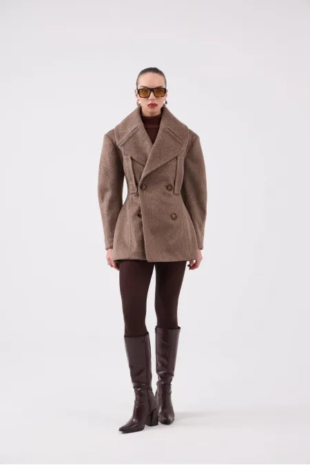 Belden Oturmalı Kaşe Desiree Kaban Kahve