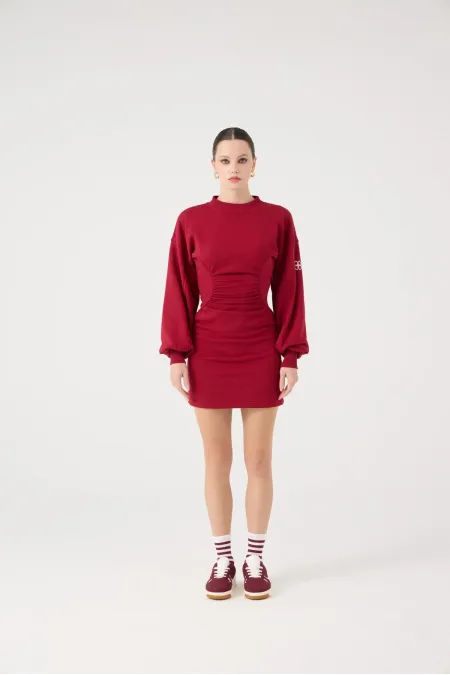 Nancy Dress Burgundy