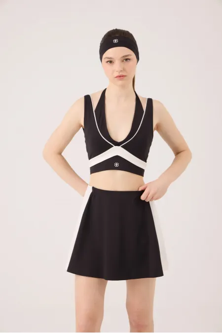 V-Neck Stella Bustier Black