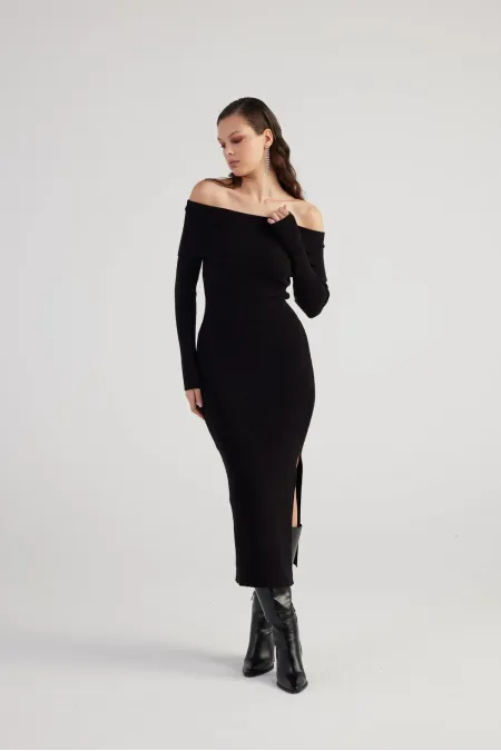 Tilda Knit Dress Black