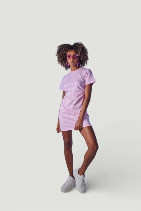 Wex Tshirt Elbise Pembe