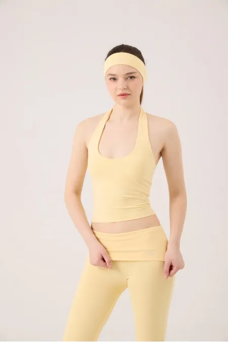 Ellen Halter Neck Bustier Yellow