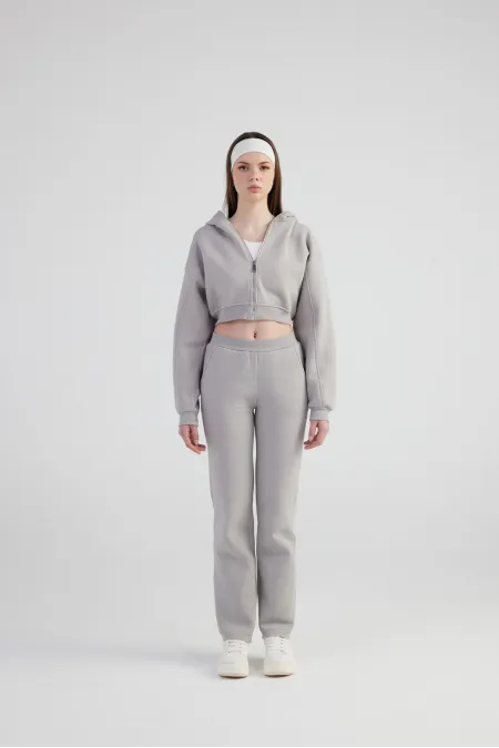 Pantalon de survêtement gris chiné