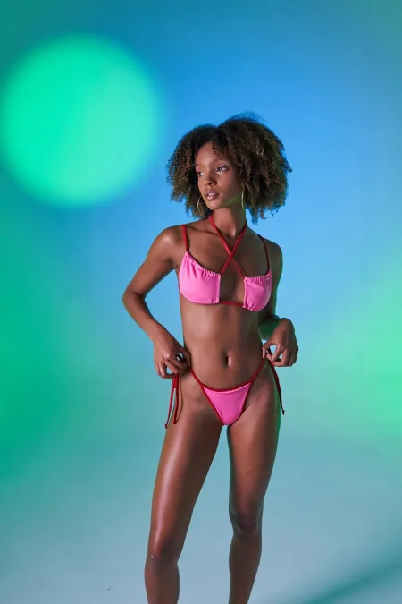 Emma Pink Bikini Bottom
