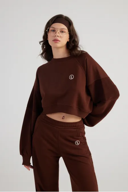 Sweat-shirt marron Cali