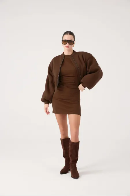 Parker Bomber Jacket Brown