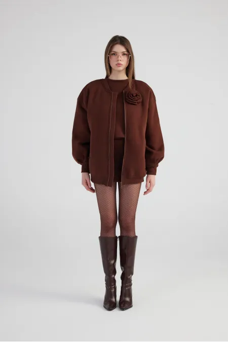 Veste bomber Alexa marron