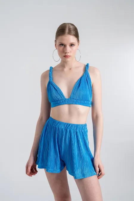 Bustier confortable bleu