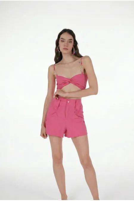 Rise Şort Pembe