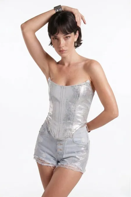 Glossy Büstiyer Mavi