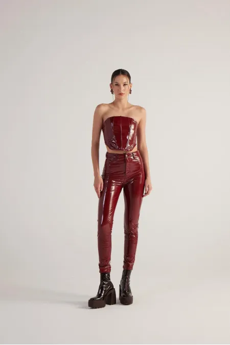 Pantalon Bria bordeaux