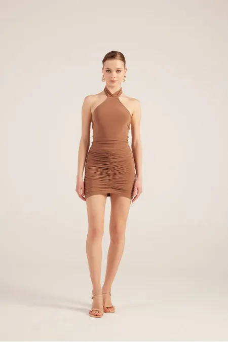 Robe Perla marron